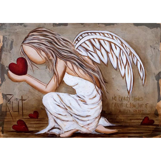 Faceless Angel 40*30CM(Canvas) Full Round Drill Diamond Painting