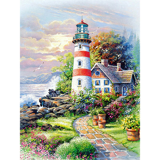 Lighthouse 30*40CM(Canvas) Full Square Drill Diamond Painting