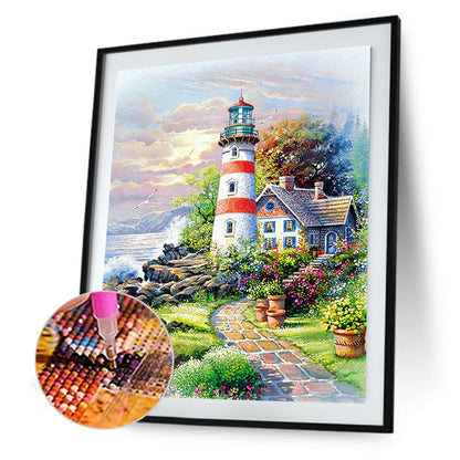 Lighthouse - Full Square Drill Diamond Painting 30*40CM