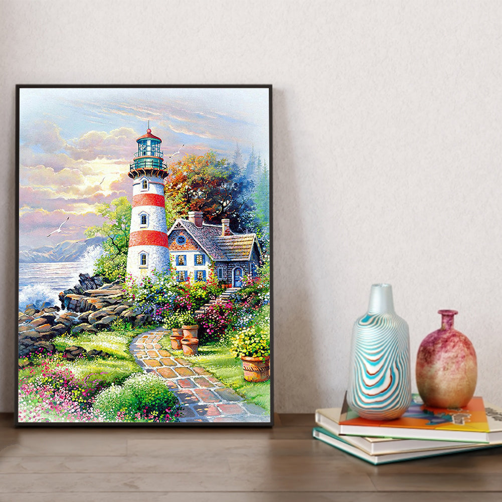 Lighthouse - Full Square Drill Diamond Painting 30*40CM