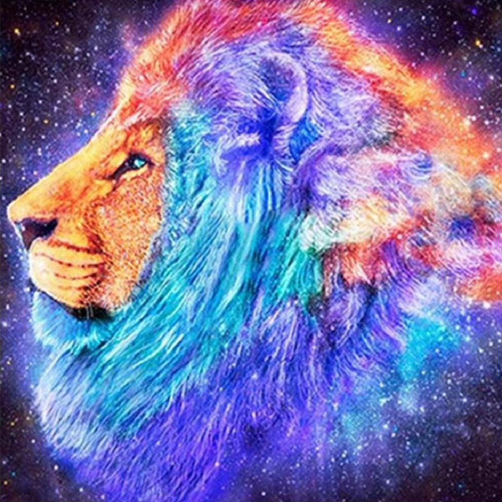 Star Lion 40*40CM(Canvas) Full Round Drill Diamond Painting