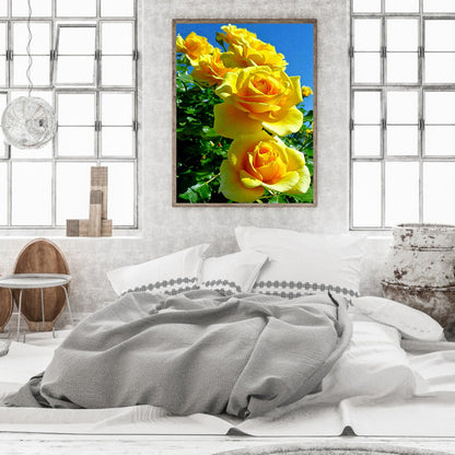 Yellow Rose - Full Round Drill Diamond Painting 40*50CM