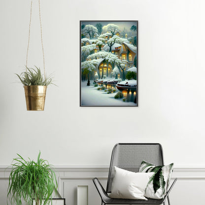 Winter Manor - Full Round Drill Diamond Painting 45*70CM