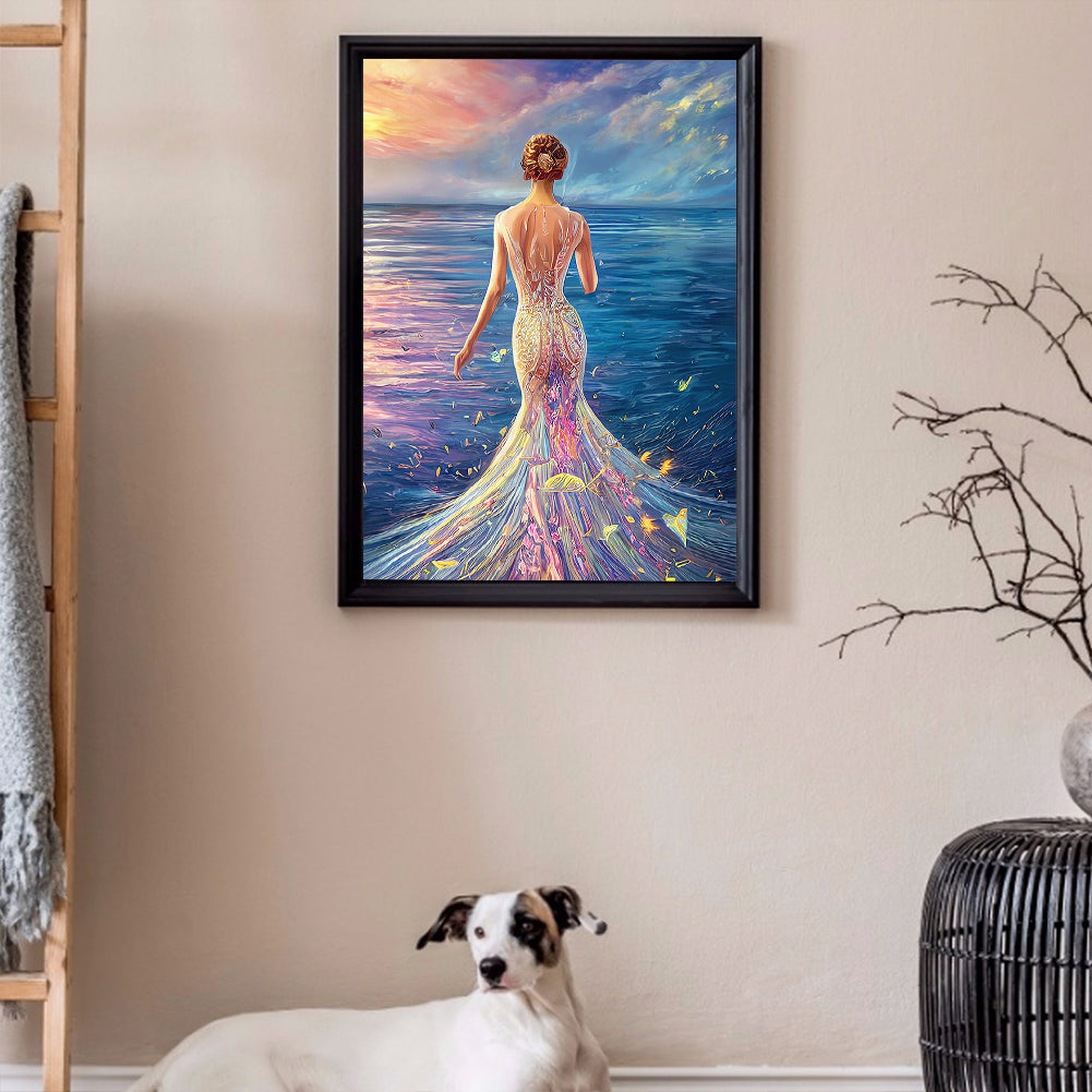 Mermaid Princess - Full Round Drill Diamond Painting 30*40CM