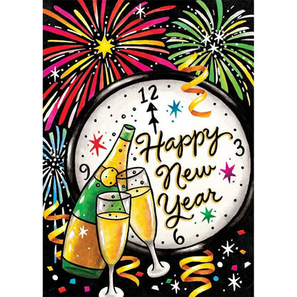Celebrate New Year - Full Round Drill Diamond Painting 30*40CM