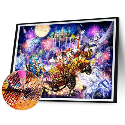Disney Carriage 40*30CM(Canvas) Full Round Drill Diamond Painting