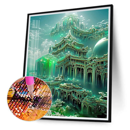 Castle View 40*50CM(Canvas) Full Round Drill Diamond Painting