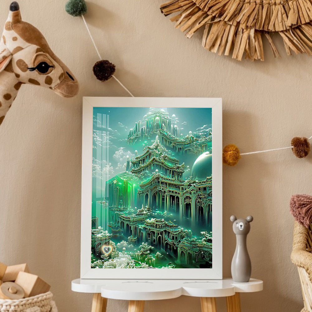 Castle View - Full Round Drill Diamond Painting 40*50CM