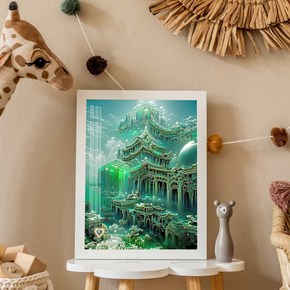 Castle View - Full Round Drill Diamond Painting 40*50CM