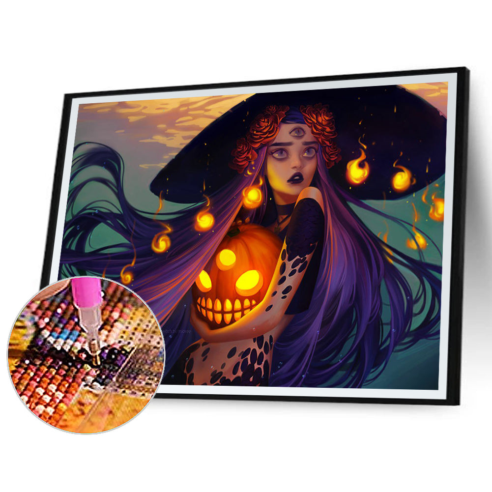 The Witch - Full Round Drill Diamond Painting 50*30CM