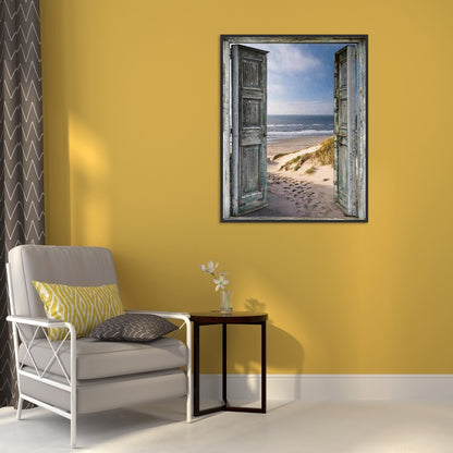 Front Beach - Full Round Drill Diamond Painting 40*50CM