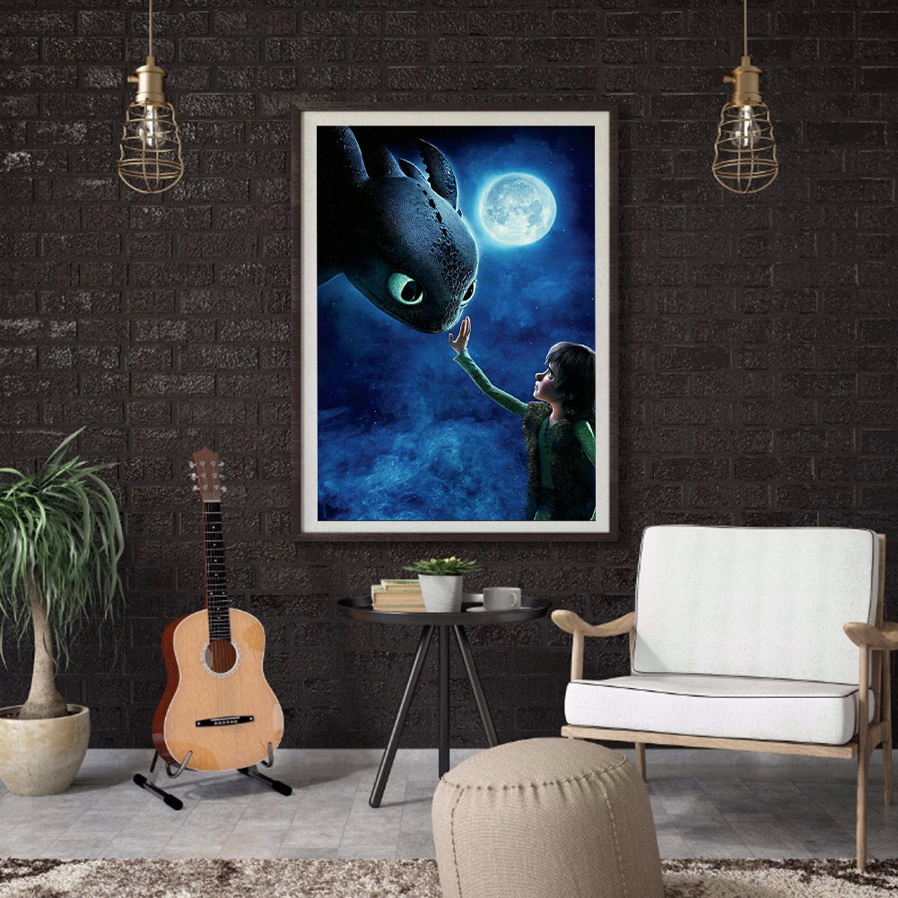 How To Train Your Dragon - Full Square Drill Diamond Painting 40*50CM