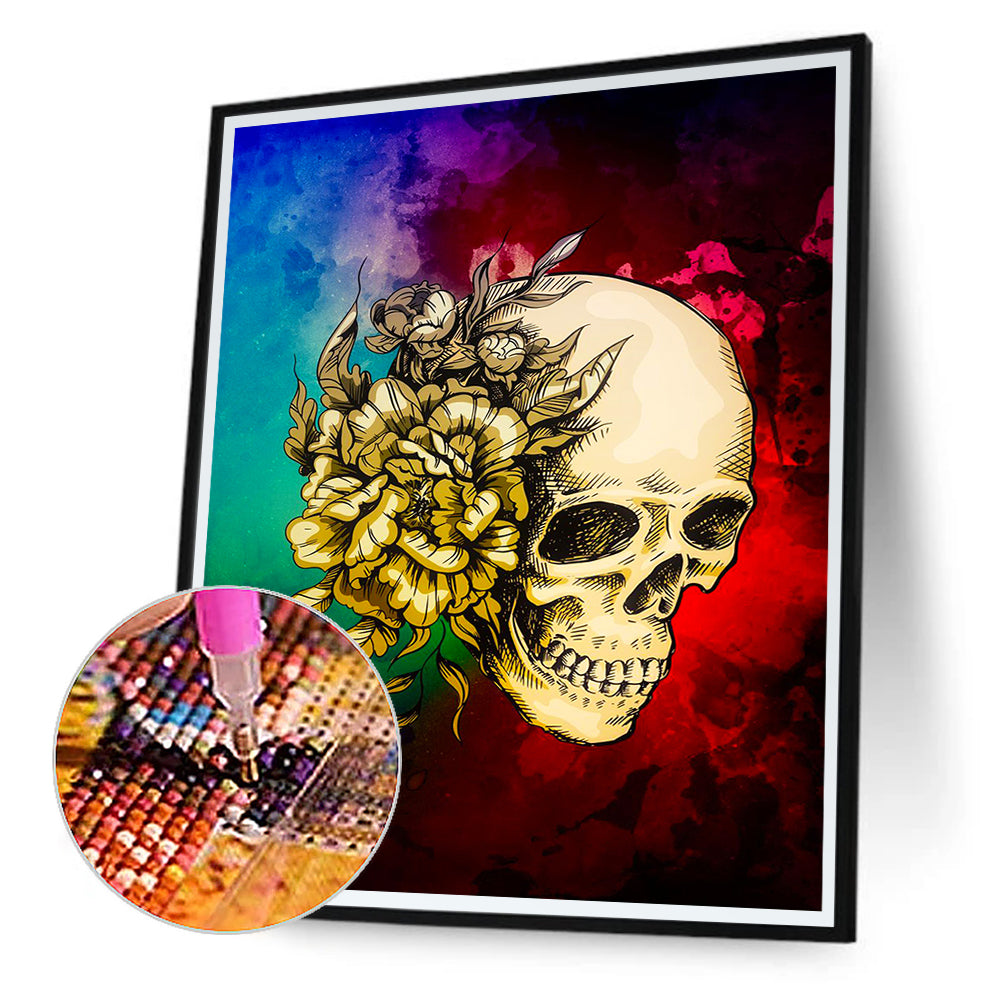 Skeleton 30*40CM(Canvas) Full Round Drill Diamond Painting
