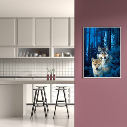 Wolf - Full Round Drill Diamond Painting 30*40CM