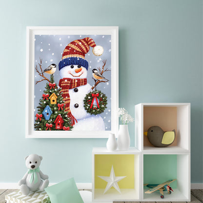 Christmas Snowman - Full Square Drill Diamond Painting 50*60CM