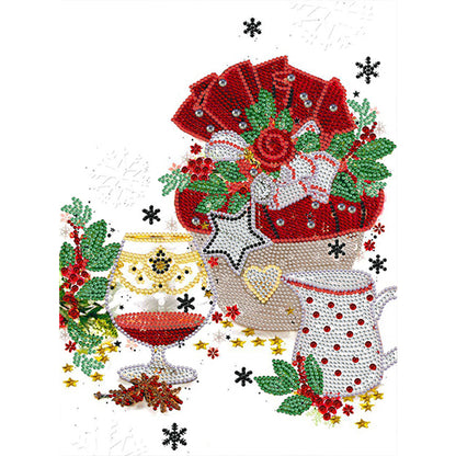 Christmas Atmosphere - Special Shaped Drill Diamond Painting 30*40CM