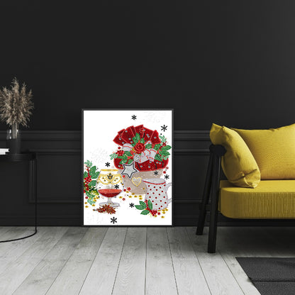 Christmas Atmosphere - Special Shaped Drill Diamond Painting 30*40CM