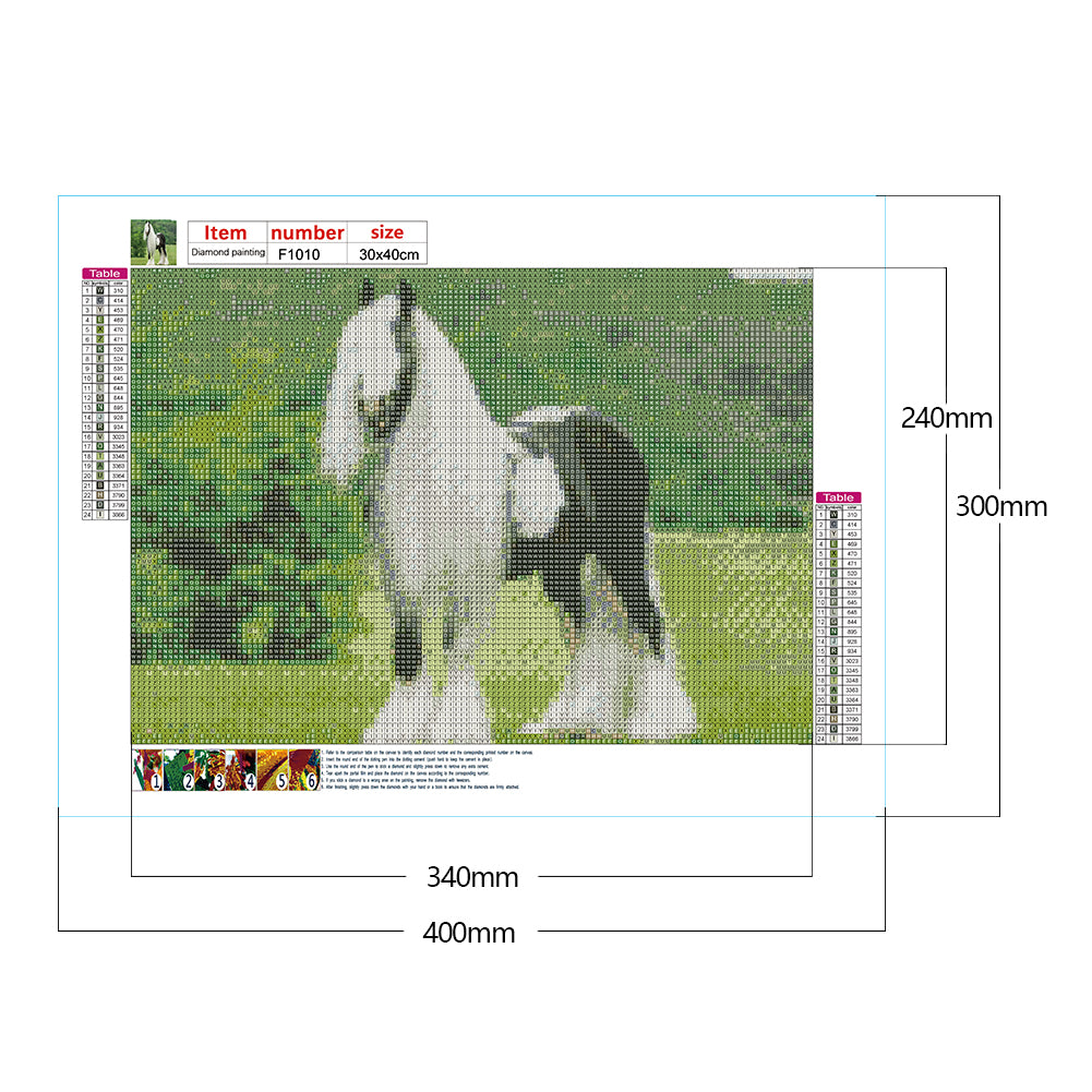 Gypsy Horse 40*30CM(Canvas) Full Square Drill Diamond Painting