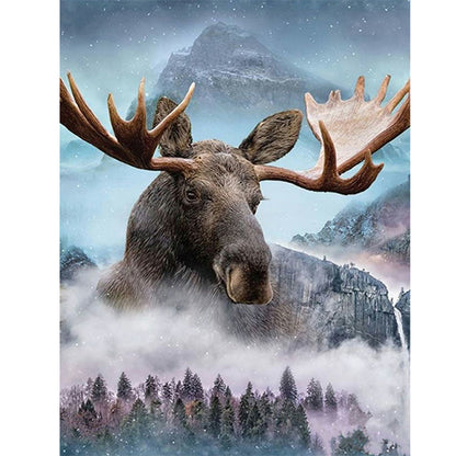 Forest Rhino - Full Square Drill Diamond Painting 30*40CM