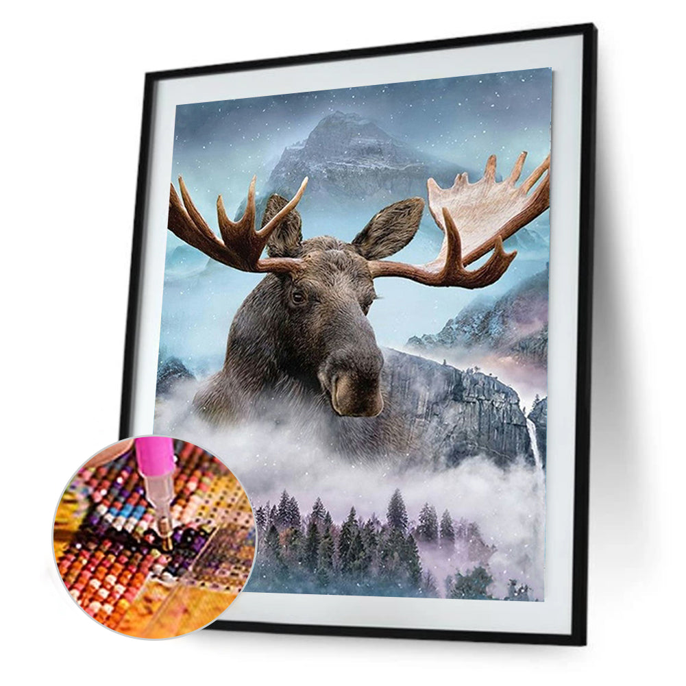Forest Rhino 30*40CM(Canvas) Full Square Drill Diamond Painting