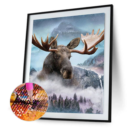 Forest Rhino - Full Square Drill Diamond Painting 30*40CM