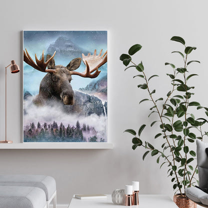 Forest Rhino 30*40CM(Canvas) Full Square Drill Diamond Painting