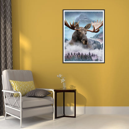 Forest Rhino - Full Square Drill Diamond Painting 30*40CM