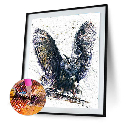 Owl - Full Square Drill Diamond Painting 30*40CM