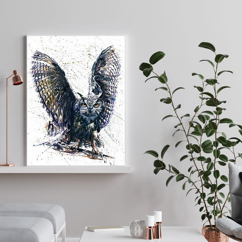 Owl - Full Square Drill Diamond Painting 30*40CM