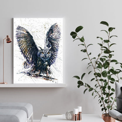 Owl - Full Square Drill Diamond Painting 30*40CM
