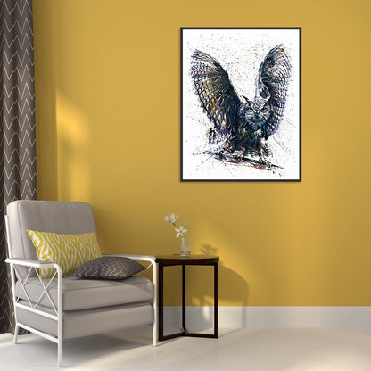 Owl - Full Square Drill Diamond Painting 30*40CM