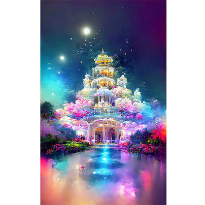Fantasy Castle - Full Round Drill Diamond Painting 40*60CM
