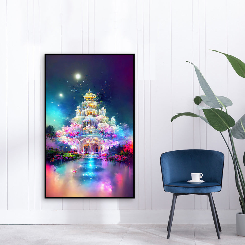 Fantasy Castle - Full Round Drill Diamond Painting 40*60CM