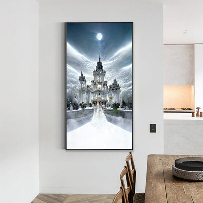 Fantasy White Palace - Full Square Drill Diamond Painting 40*70CM