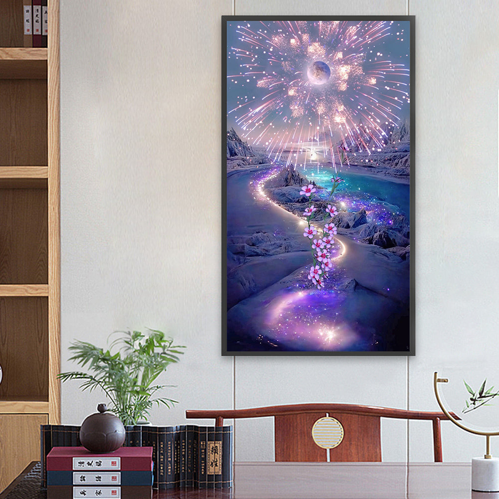 Purple Dream 40*70CM(Canvas) Full Square Drill Diamond Painting