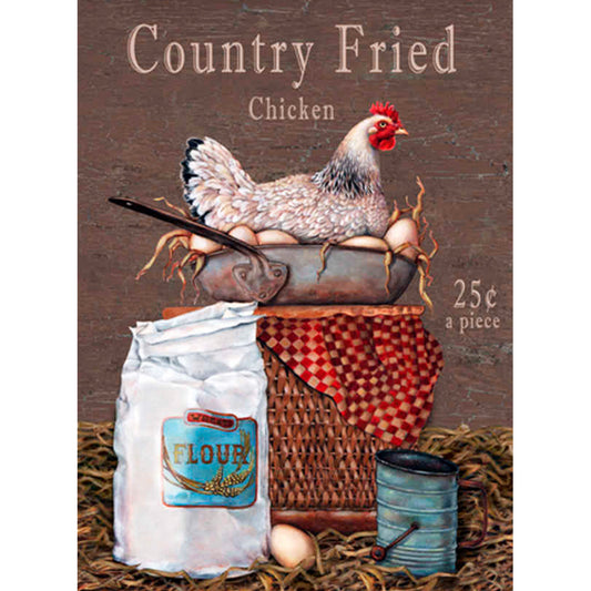 Farm Fresh Chicken 30*40CM(Canvas) Full Round Drill Diamond Painting