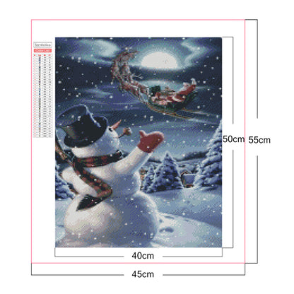 Snowman - Full Square Drill Diamond Painting 40*50CM