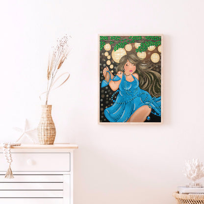 Beautiful Fat Woman - Special Shaped Drill Diamond Painting 30*40CM