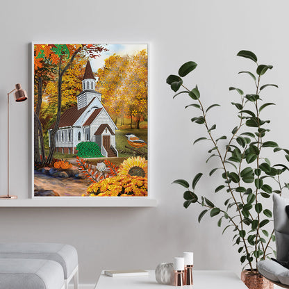 Church - Special Shaped Drill Diamond Painting 30*40CM