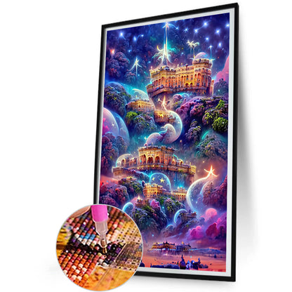 Fantasy Castle - Full Round Drill Diamond Painting 40*60CM