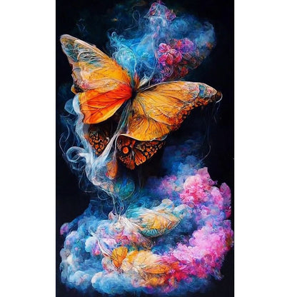 Dream Butterfly Cloud - Full Round Drill Diamond Painting 40*60CM