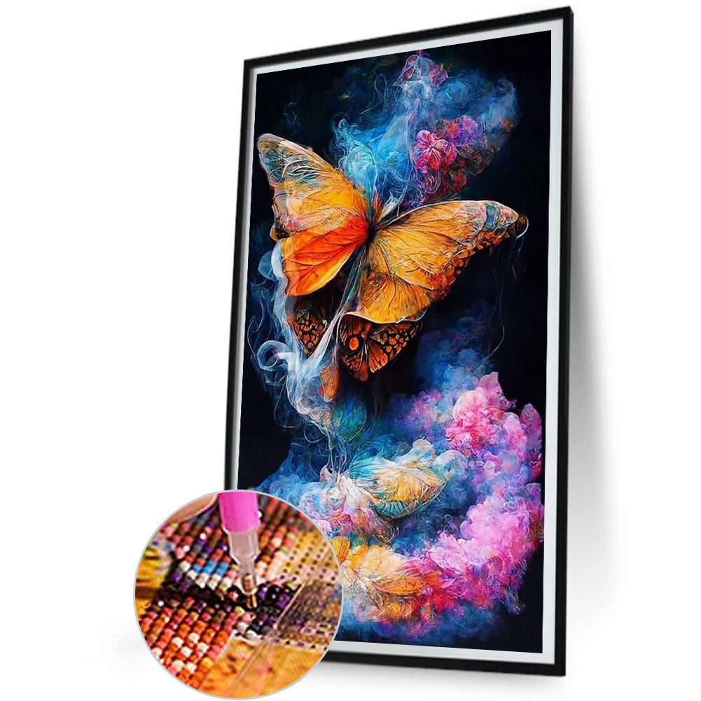 Dream Butterfly Cloud - Full Round Drill Diamond Painting 40*60CM