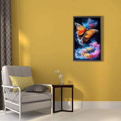 Dream Butterfly Cloud - Full Round Drill Diamond Painting 40*60CM