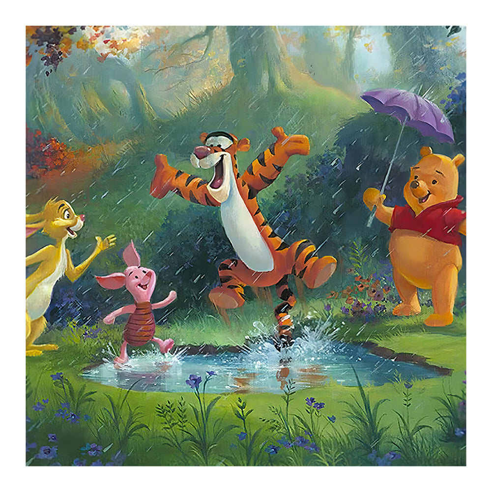 Winnie The Pooh And Tigger - Full Round Drill Diamond Painting 40*40CM