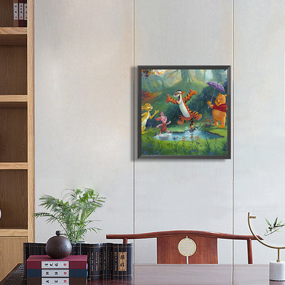 Winnie The Pooh And Tigger - Full Round Drill Diamond Painting 40*40CM