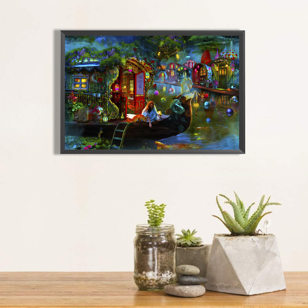 Dream Carriage - Full Round Drill Diamond Painting 50*30CM