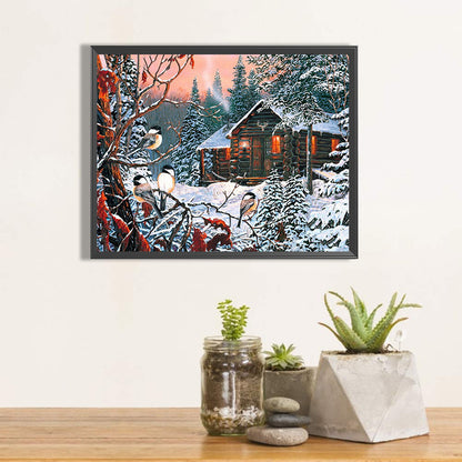 Country House - Full Round Drill Diamond Painting 50*40CM