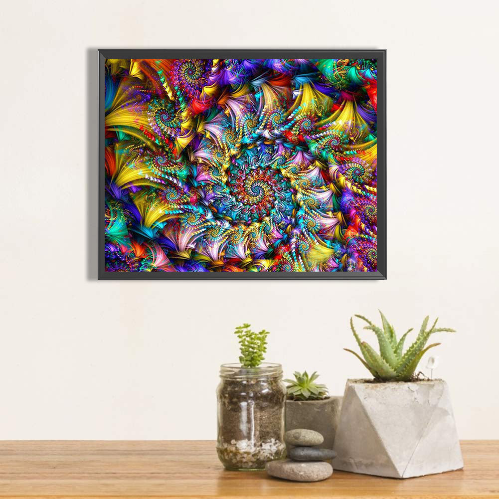 Fractal Art - Full Round Drill Diamond Painting 50*40CM