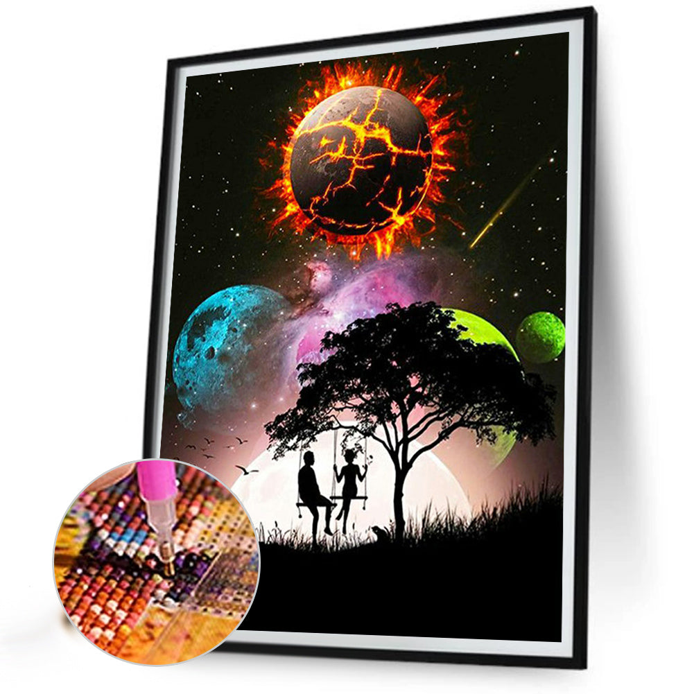 Aurora Planet - Full Square Drill Diamond Painting 30*40CM