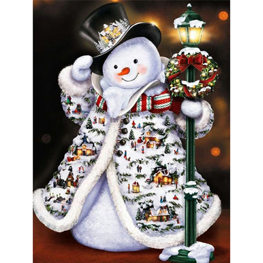 Cartoon Snowman - Full Square Drill Diamond Painting 30*40CM